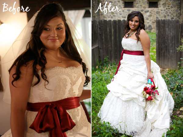 wedding weight loss before and after