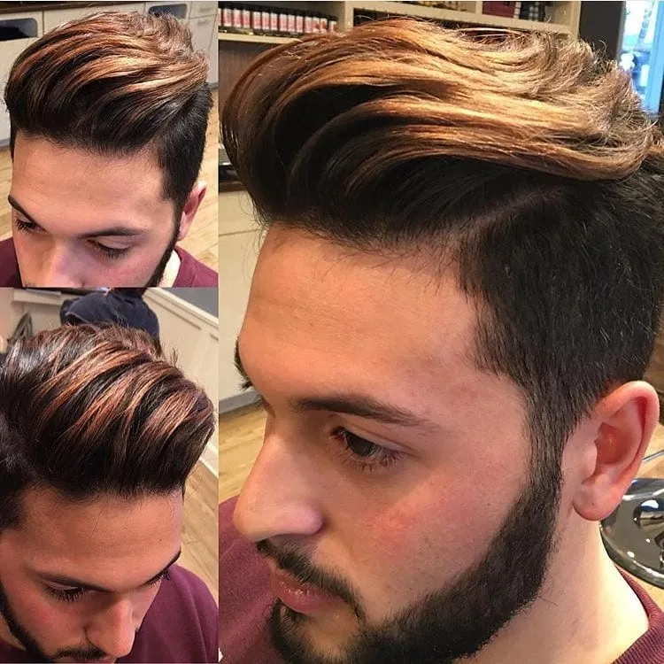 Dark Brown Hair with brow flow haircut Dark Brown Hair with brow flow haircut - hair color men