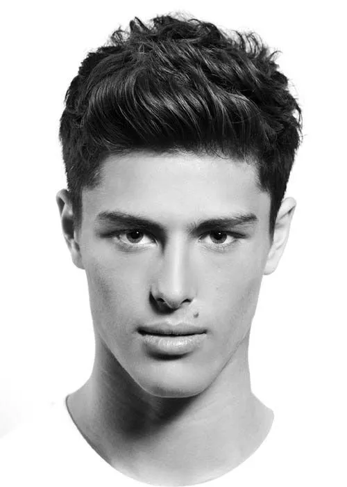 A man in white t-shirt showing his Dishelved Under HairCut A man in white t-shirt showing his Dishelved Under HairCut - short haircut