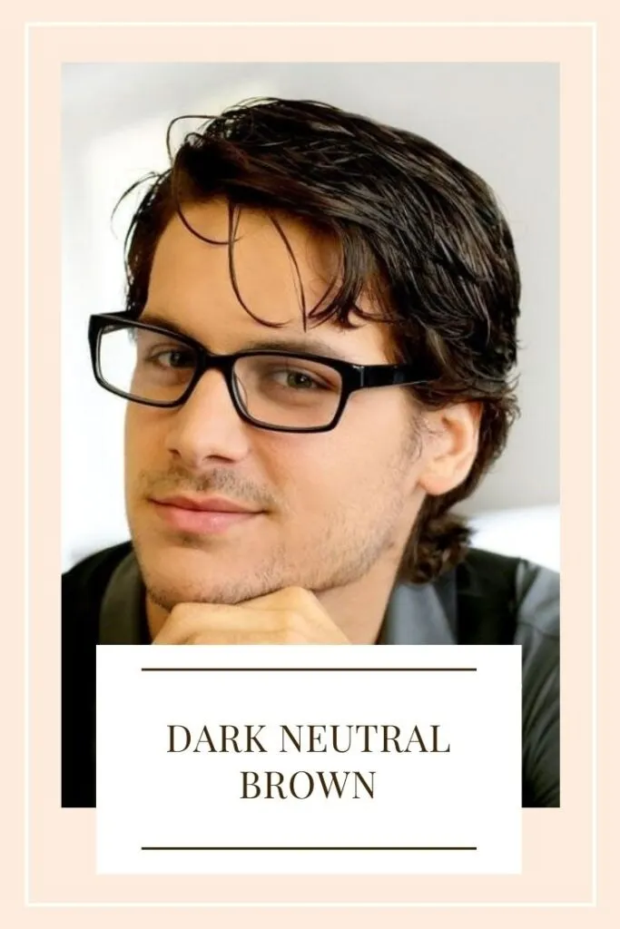 A boy in dark grey shirt and spectacles showing his dark neutral brown hair color A boy in dark grey shirt and spectacles showing his dark neutral brown hair color - latest hair color