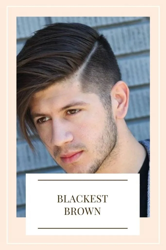 A boy in blackest brown hair color A boy in blackest brown hair color - trending hair color for men