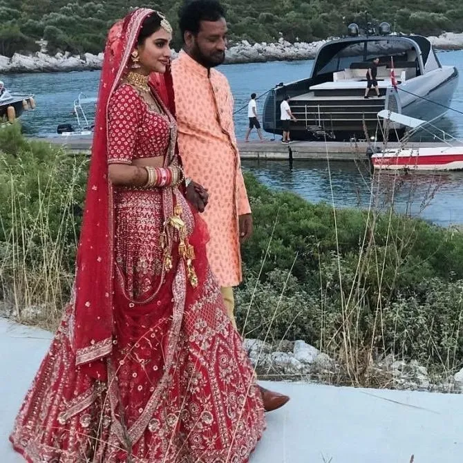 Nusrat Jahan with her husband Nikhil Nusrat Jahan with her husband Nikhil