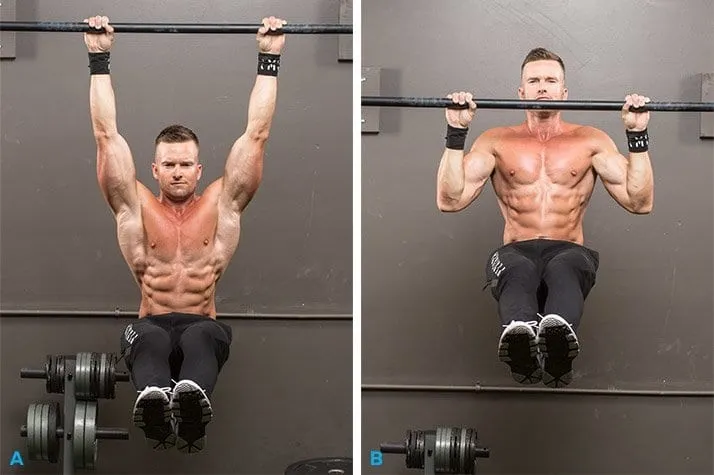 back pull up and bend forward - Six pack abs workout back pull up and bend forward - Six pack abs workout