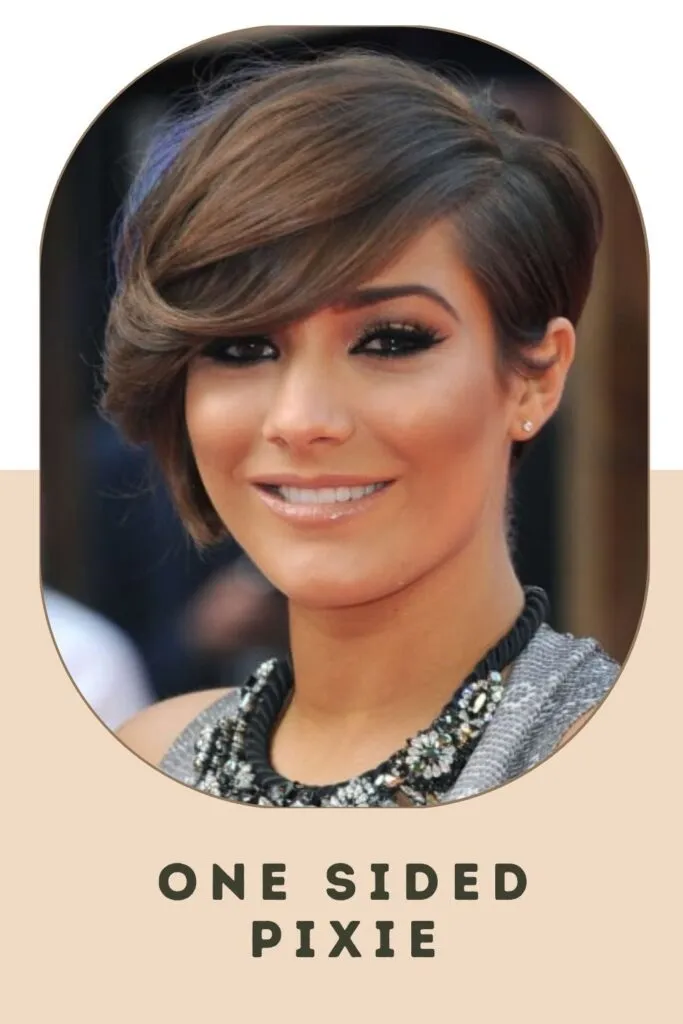Woman in grey cut sleeves top and One Sided Pixie Woman in grey cut sleeves top and One Sided Pixie - best short hairstyles