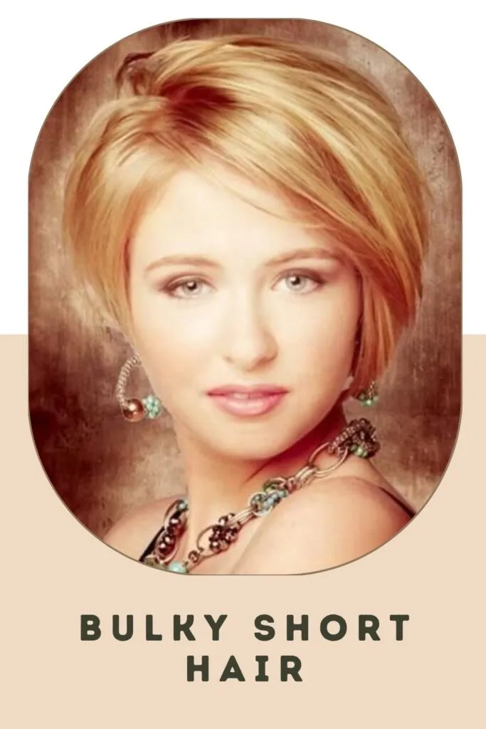 Woman wearing accessories with golden blonde Bulky Short Hair Woman wearing accessories with golden blonde Bulky Short Hair - short hairstyles for women 2022