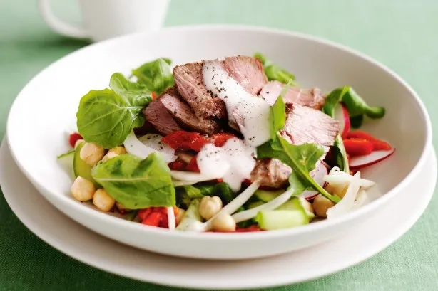 Have Diabetes? Easy, Healthy and Delicious Recipes for You 3 lamb chickpea rocket salad