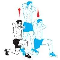 Lunge jump Lunge jump