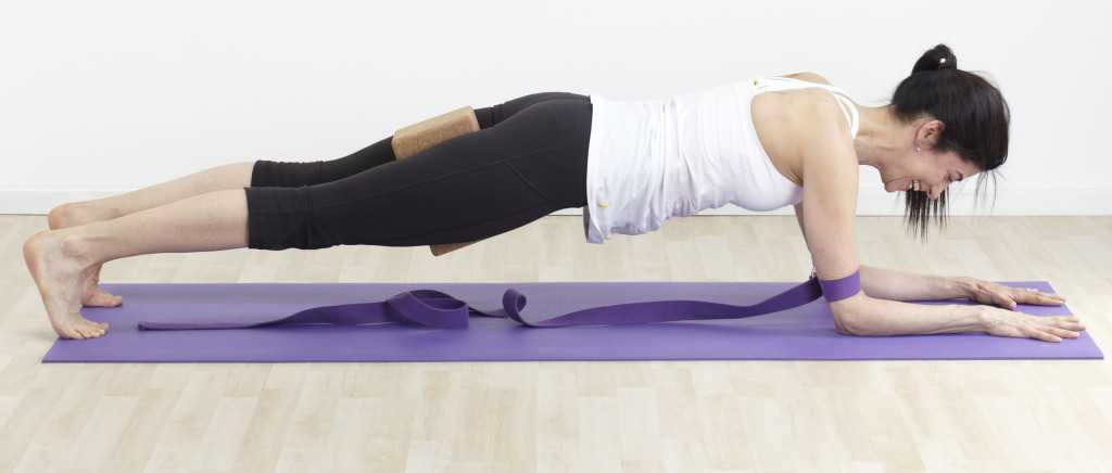 yoga practice with props
