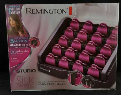 Remington H9096B Pink Silk Ceramic Heated Clip Setter