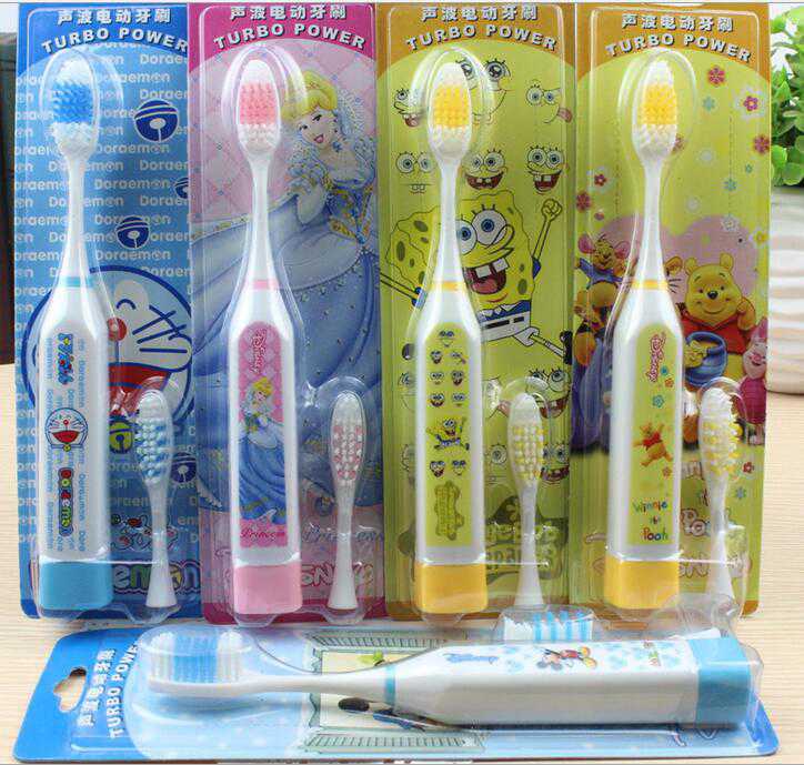 Cartoon style sonic pulse electric toothbrushes