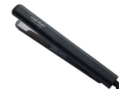 Jose Eber Extra Wide Flat Iron, Silver/Black Chrome