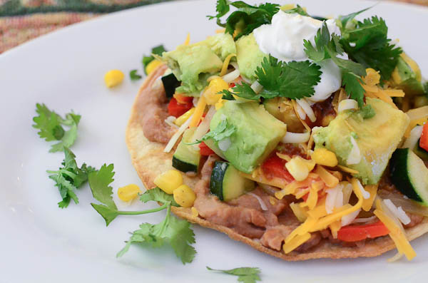Simple Veggie Tostadas