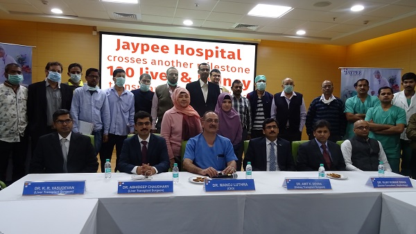 jaypee hospital achievement 100 liver transplant