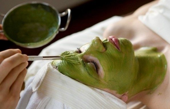 green tea face mask
