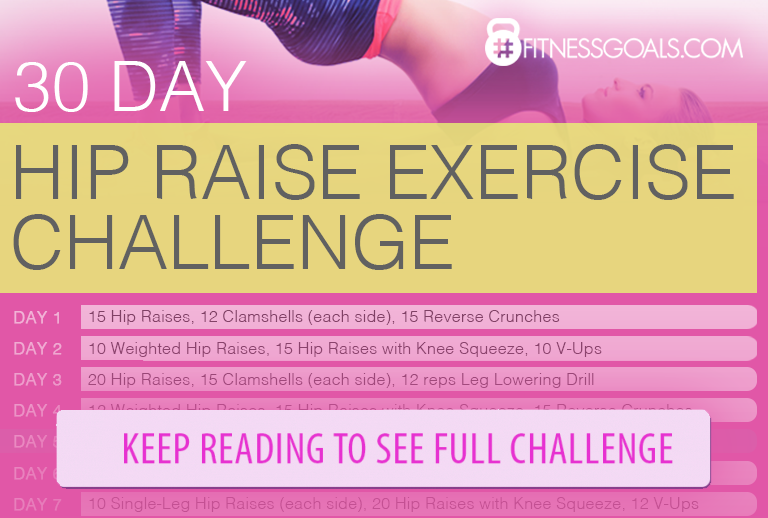 30 day hip raise challenge