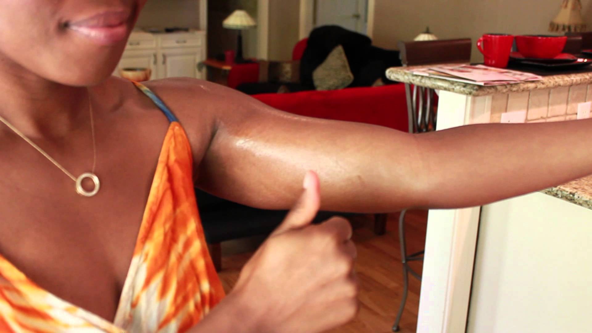 lemon on arms