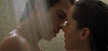 couple kissing in shower couple kissing in shower - unusual places of sex