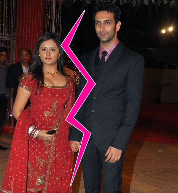 nandish sandhu in blue suit and rashmi desai in red indian outfit - list of indian celebrity divorced