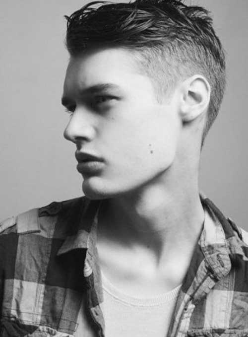 Men in check shirt and Short Back and Side hairstyle - haircuts for men