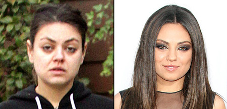 Top Hollywood Actresses without Makeup Photos 7 Mila Kunis No Make Up
