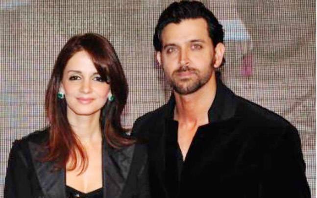 hrithik roshan and sussanne khan in matching black outfit - bollywood divorce 2021