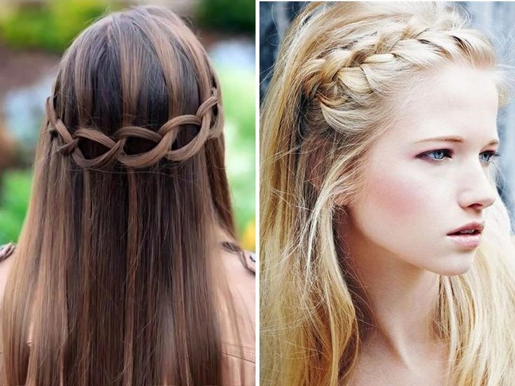 2 girl showing the back view and side view of their Casual Straight - hairstyles for long hair