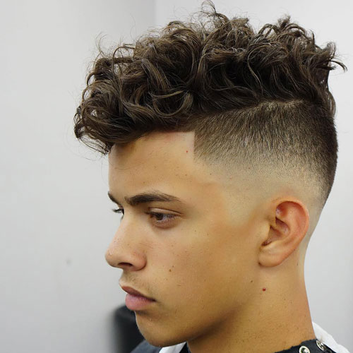 Curly UnderCut Hairstyle for Men 2018