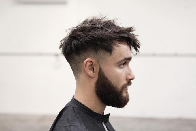 Mid Messy Hairstyle for Men 2018