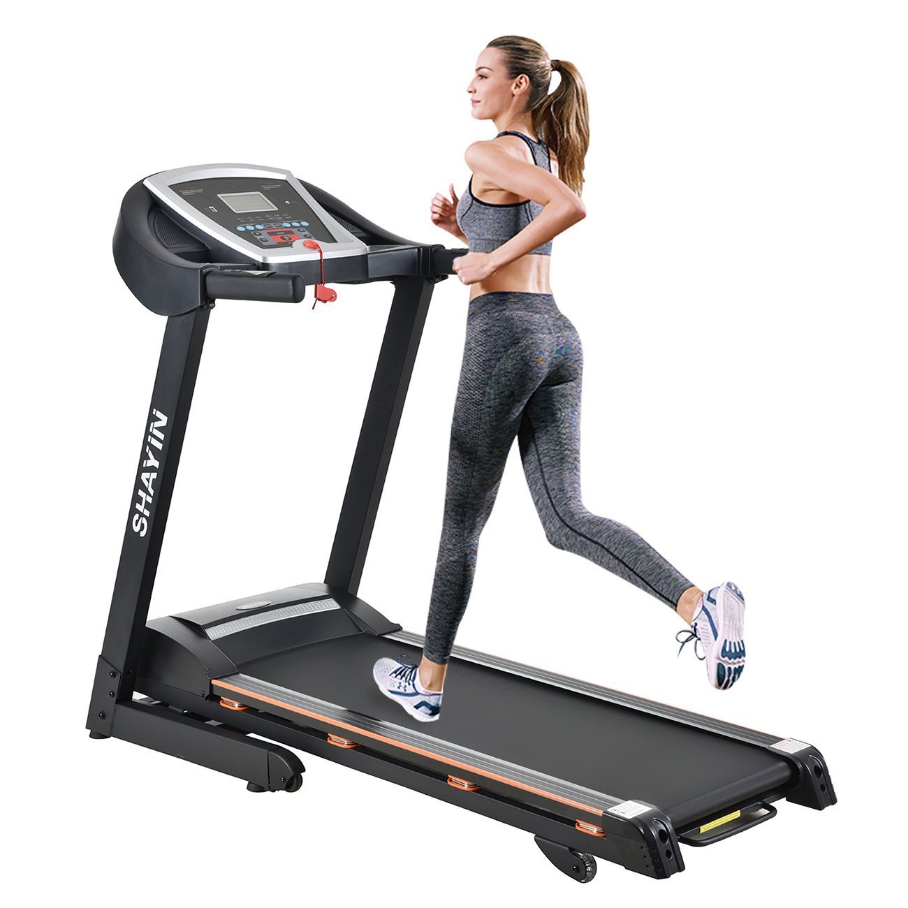 Shayin Treadmill Portable Folding Running Machine