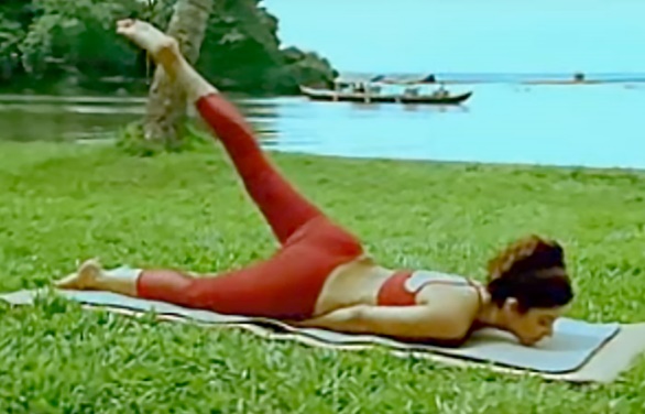 Ardha Salabhasana Shilpa Shetty Yoga Poses