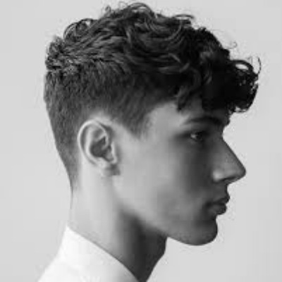 curly short fringe Hairstyle for Men 2018