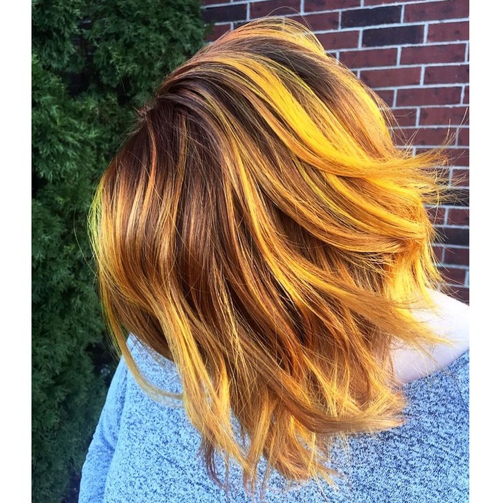 Bright Butterbeer Hair Color