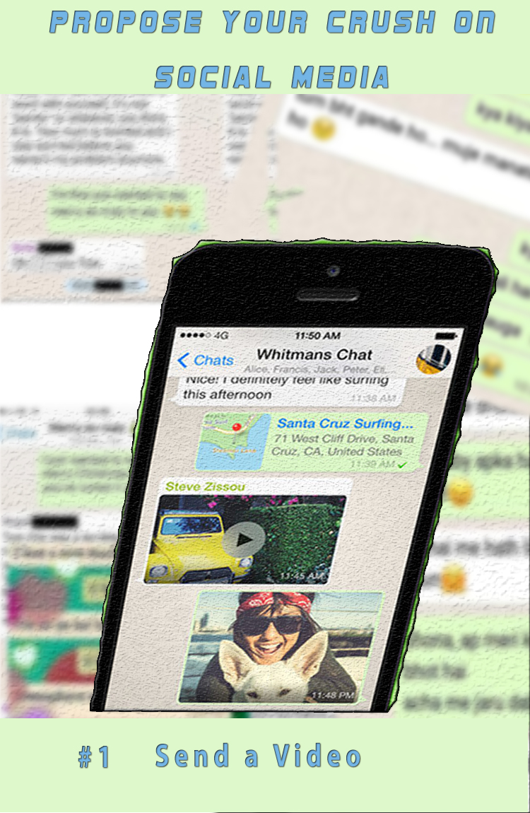 Send a video propose your crush