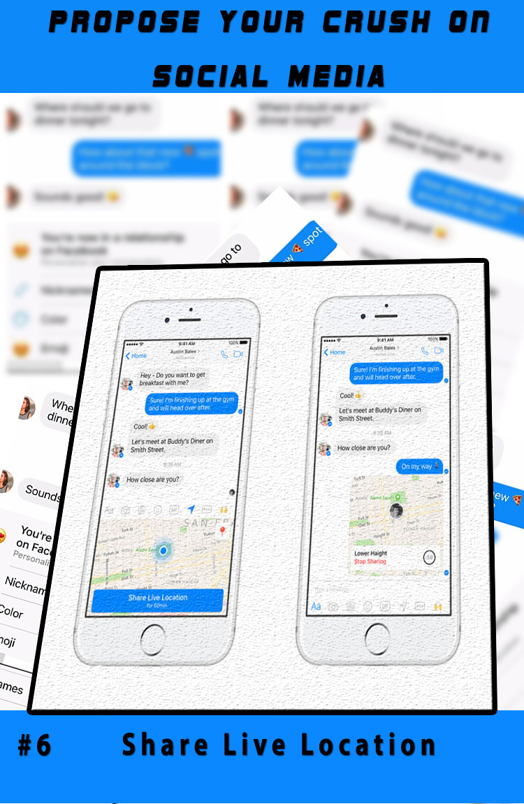 live location facebook propose your crush social media
