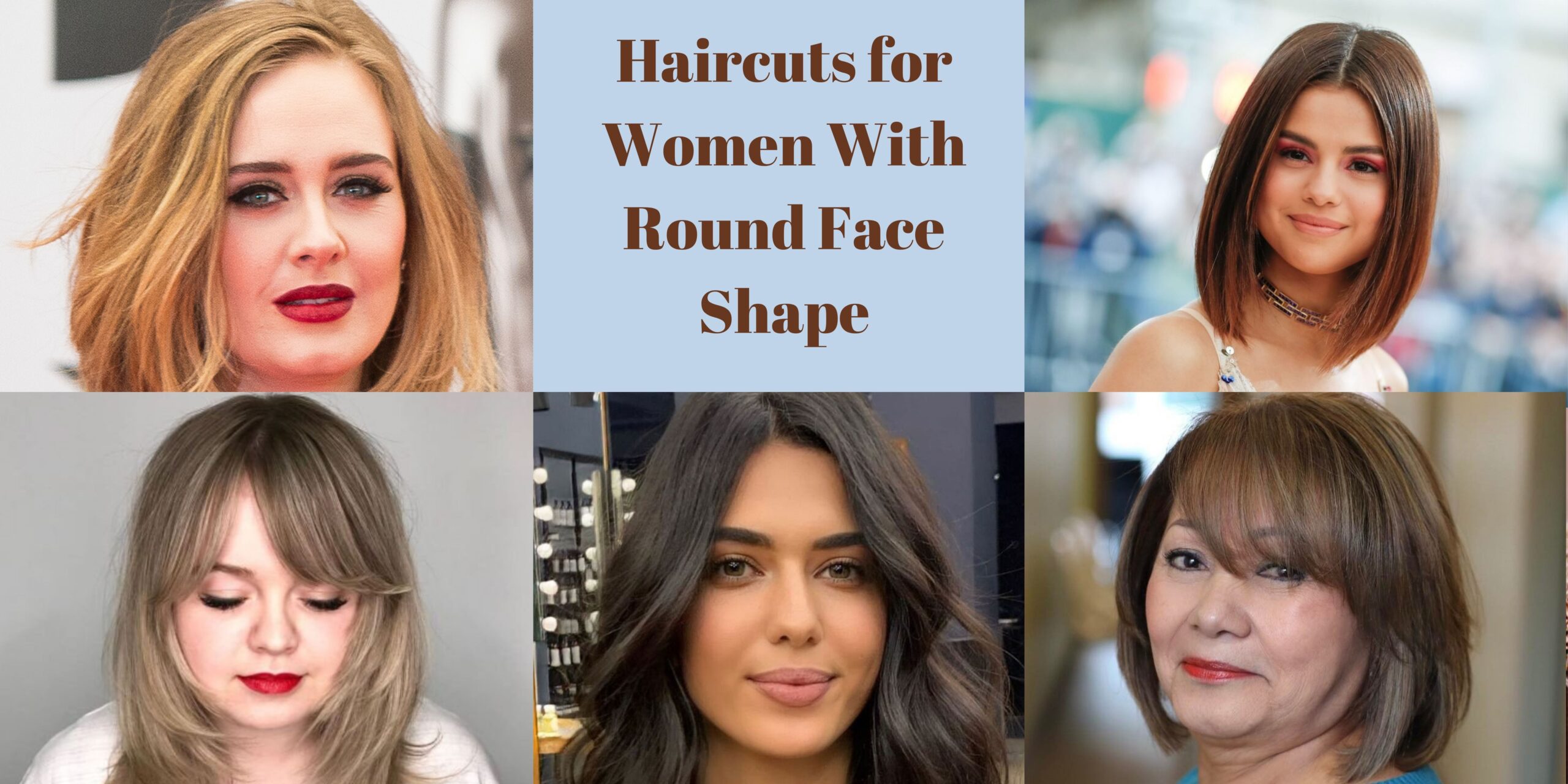 28 haircuts for round faces inspired by celebrity styles