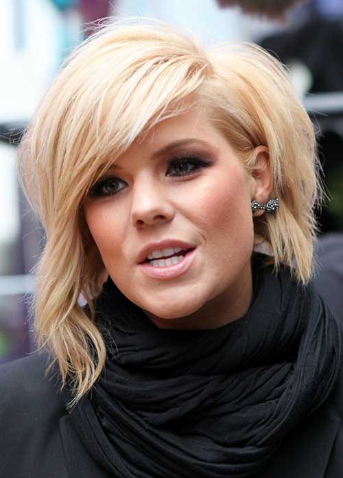 Asymmetrical Bob Short Hairstyle for Women