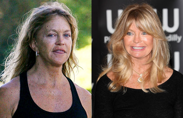Goldie Hawn without makeup photos