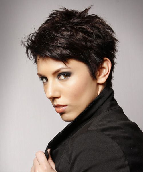 Short Funky Mocha Hairstyle for Women