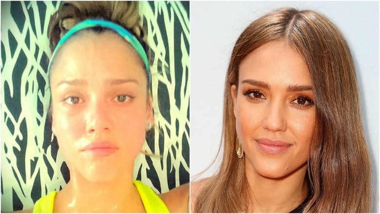 jessica alba without makeup photos