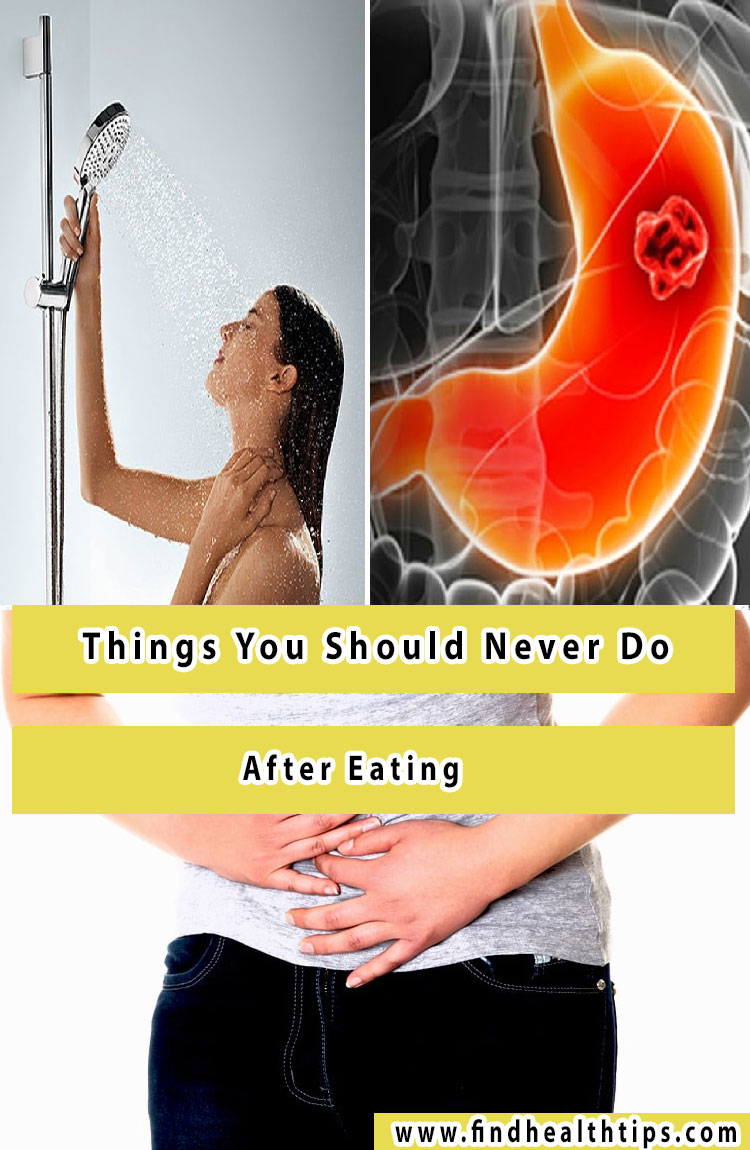 things you should never do after eating