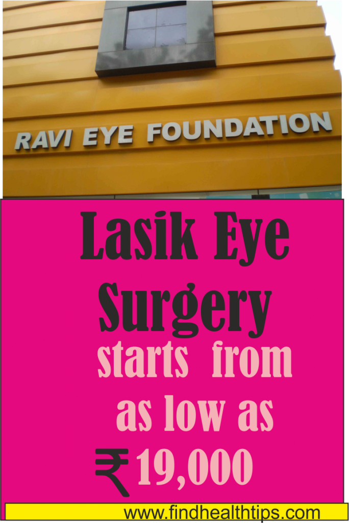 lasik eye surgery cost Center For ravi eye foundation Delhi