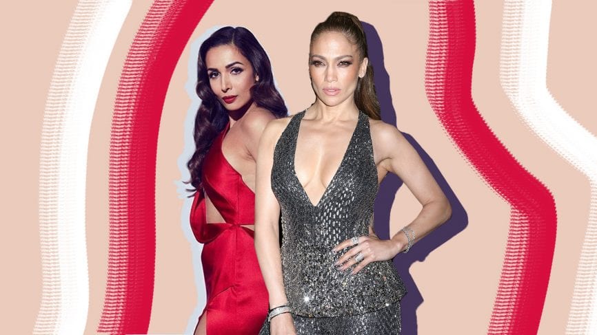 Malaika Arora and Jennifer Lopez