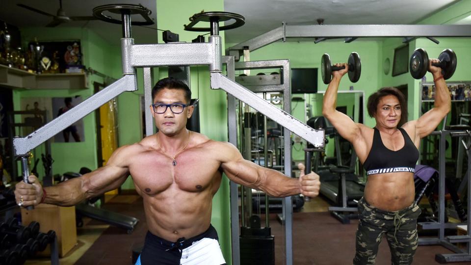 Bodybuilding Couple India