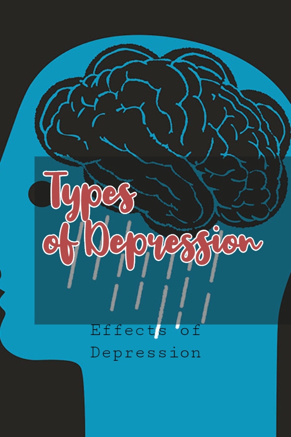 Effects of Depression - This is a vector image of human brain