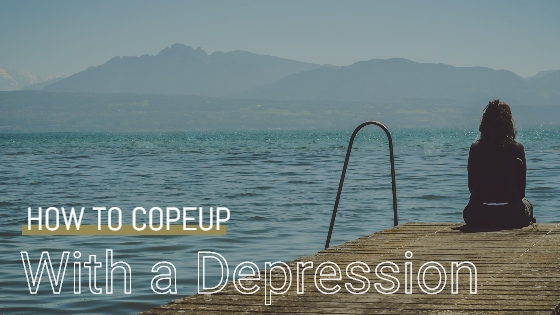 CopeUp with Depression - Girl sitting lonely in unknown place
