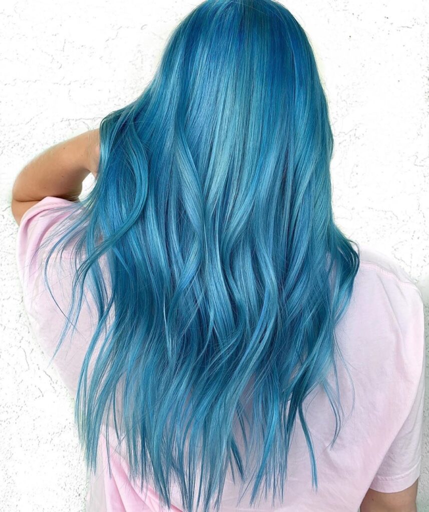 light blue hair