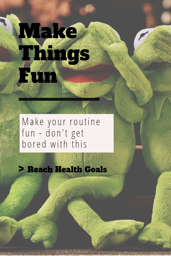 How to Motivate Yourself to Reach Your Health Goals 5 Change your routine into fun - 3 frogs portraying happiness with the beautiful smile