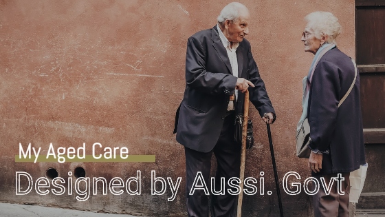 my aged care - australian government - Two senior citizens greeting each other