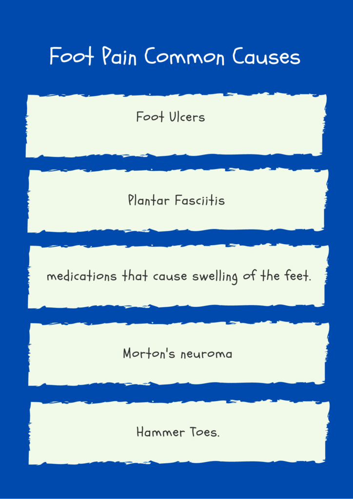 Foot Pain Common Causes Infographic 