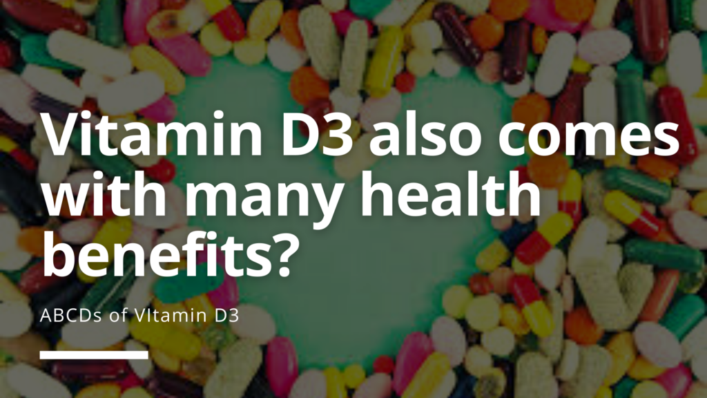 Vitamin D3 Health Benefits - Illustrator Graphic